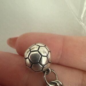 Silver Soccer Ball Charm James Avery. Doesn’t come with jump ring